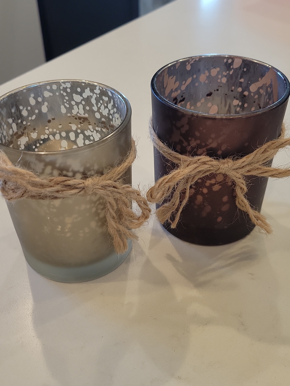 Like New Mercury Glass Pottery Barn Votive Or Tea Light Candle Holders